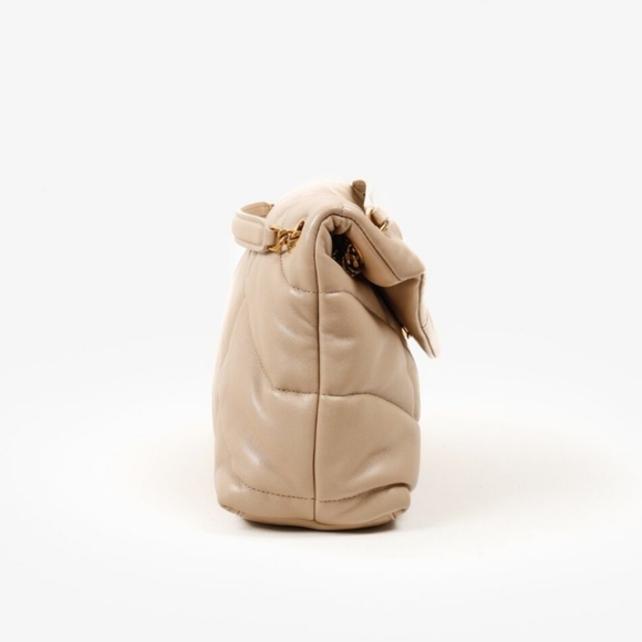 SOLD- MEDIUM Loulou Puffer Lambskin Nappa Leather Quilted Chevron YSL - Picture 6 of 16